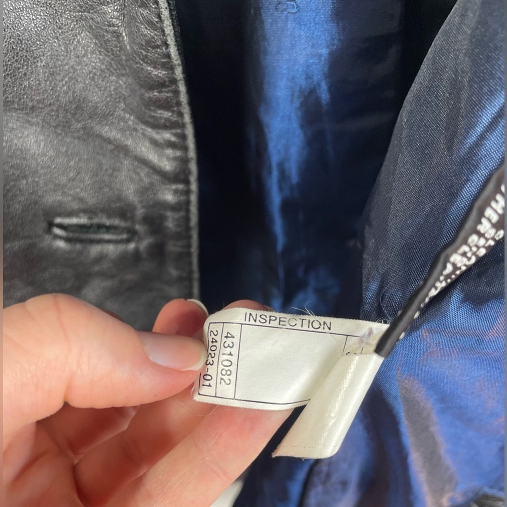 Wilsons Leather Pelle Studio Black 90s Leather Blazer Jacket Large Women’s GUC - Picture 15 of 16